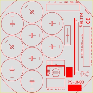 ELTIM PS-UN80 LKG1, Power Supply module, 80V, 10A max