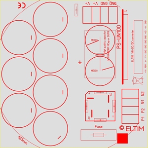 ELTIM PS-UN100 LKS, Netzteil Modul, 100V 12A max