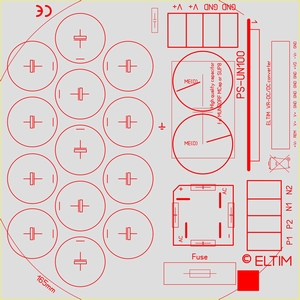 ELTIM PS-UN100RQ MLGO1, Power Supply module, 100V 15A max
