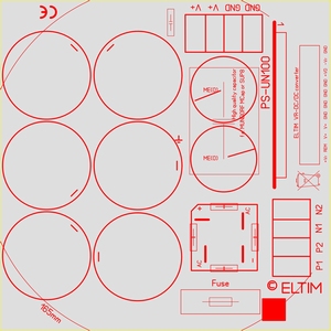 ELTIM PS-UN100 KMH, Power Supply module, 100V 25A max