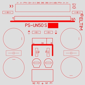ELTIM PS-UN50S LKG, Symmetrisches Netzteil ±50V, 6A max.