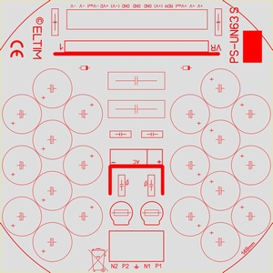 ELTIM PS-UN63S UKWlp, Power Supply ±63V, 10A max.