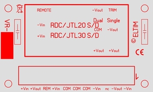 ELTIM VR-RDC20, spanning converter/regelaar module, 20W