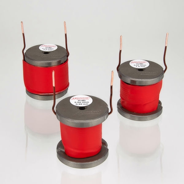 MUNDORF H180, 0,68mH, 3%, ARONIT Drum Kern Spul, Ø1,8mm