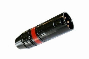 KACSA MC-945G, XLR Konnektor Mann, Schwarz