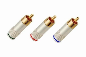 KACSA RP-180GT6, RCA type digitaal/video connector, verguld