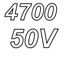 NICHICON GU Elko, 4700μF/50 V, Ø25x35mm, 3000h, 105°C