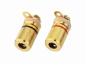 MONACOR BP-250G, Speaker terminal paar