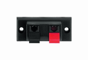 MONACOR PT-916, Speaker terminal, spring-loaded, 2 poles