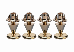 MONACOR SPS-10/GO, Set of speaker spikes, 4pcs.