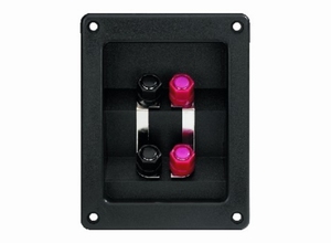 MONACOR ST-400, Speaker terminal, bi-wire, 122x95mm