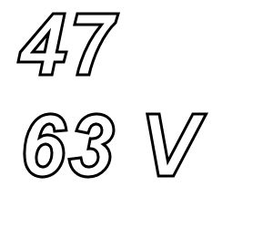 PANASONIC FRA, 47uF/63V, Elko, Radial, 105º, 10.000 Stunden