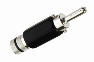 KACSA BP-236S, Bananen Konnektor, versilbert, Voll-Metall
