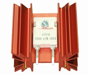 MUNDORF MREU30 heatsink, red, PCB mount