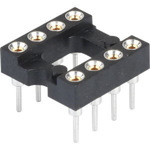 MPE Garry IC socket, 8pin, milled, gold plated