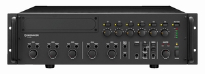 MONACOR PA-6480, 5-in, 6-zone 1-channel PA amp, 100V