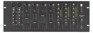 MONACOR MPX-4PA, 2-micr.+ 4-line in, 3-zone out audio mixer