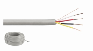 MONACOR JYSTY-2206, 4x Ø0,6mm für 100V rol 100Mtr.