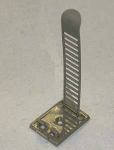 Mounting clip nylon, holds 0-Ø26mm, self adhesive