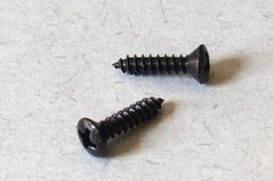 Schroef zwart, 3,5x16mm, sunk 16st.