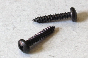 Schraube Schwarz, 4,8x25mm, 16St.