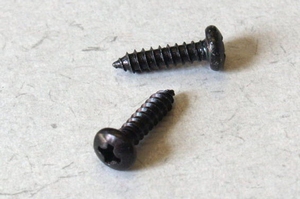 Screw black, 3,9x16mm, 16pc
