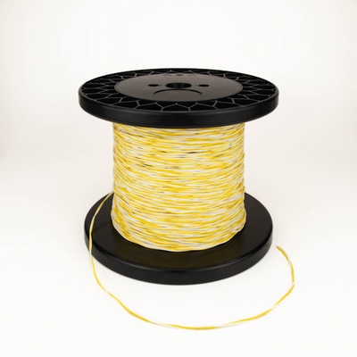 MUNDORF SGW-210WH/YE, Silver/Gold cable 2*1,0mm, wh/yel.