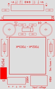 ELTIM PS-707Sxx, Symmetrisches Netzteil Selbstbausatz, 7VA