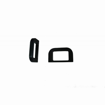 MODU 1MAN02N, gefreesde grepen, 2U, zwart, 10mm