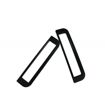 MODU 1MAN05N, Solide Griffe, 5U, Schwarz, 10mm