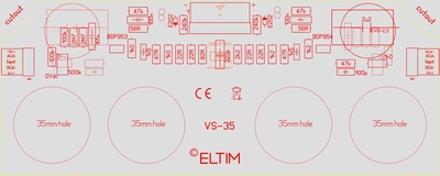 ELTIM VS-35, Input/Voltage stage module, Ø35mm holes