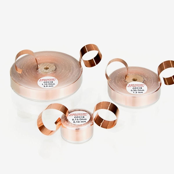 MUNDORF CFC18, 0,33mH, ±2%, Luftkern Spul, 14mm OFC Folie 70