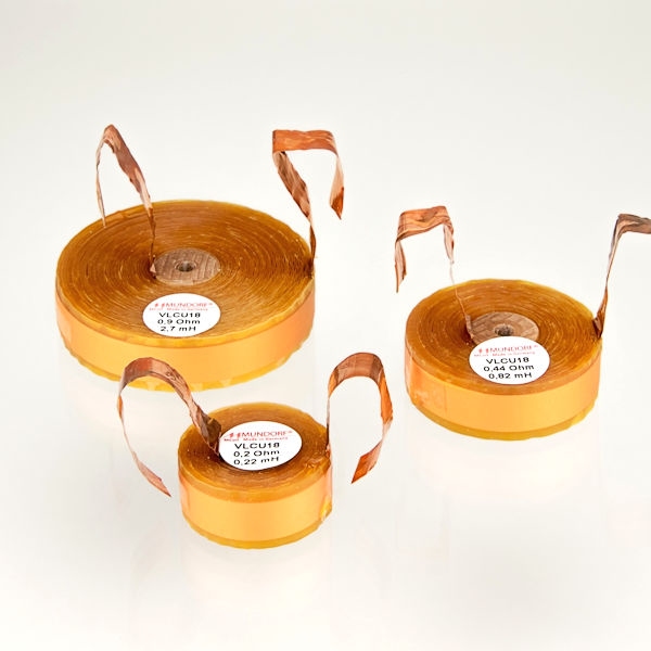 MUNDORF VLCU18, 1,5mH, ±2%, Luftkern Folie Spul, 14mm OFC Fo