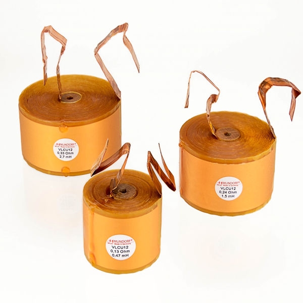 MUNDORF VLCU12, 3,9mH, ±2%, Luftkern Folie Spul, 44mm OFC Fo