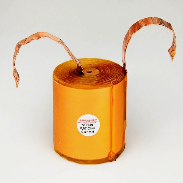 MUNDORF VLCU9, 1,5mH, ±2%, Luftkern Folie Spul, 70mm OFC Fol