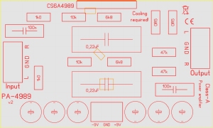 ELTIM PA-4989, 2x2W/16Ω, 2x4W/8Ω Verstärker Bausatz
