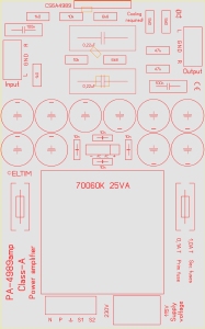 ELTIM PA-4989amp25, 2x4W/8Ω, 2x7W/4Ω Power amplifier module