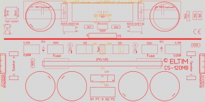 ELTIM CS-120MB, Monoblock Ausgang/Stromstufe + Netzteil Modul