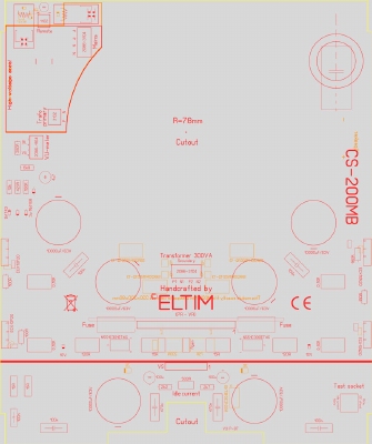 ELTIM CS-200MB, Monoblock Output/Current stage/power supply module