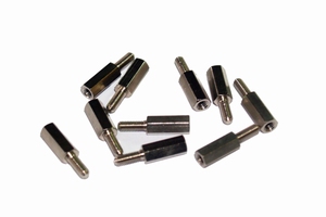 Abstandhalter M3x12mm, Sechskant, Metall, Stift M3x8mm, 10St