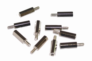 Spacer M3x15mm, hexagonal, metal, M3, rod M3x8mm