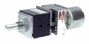 ALPS High-end stereo potentiometer,10k lin., PCB + motor
