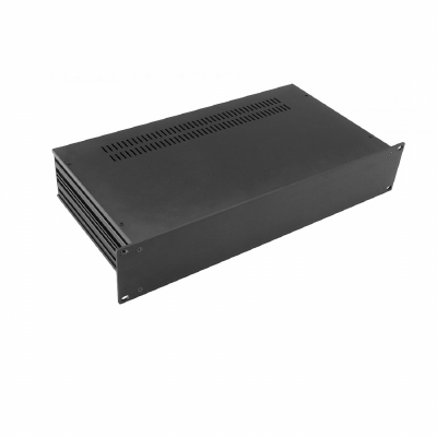 MODU Slimline 1SL01230N, 1U/19" black front, 435x237x42mm