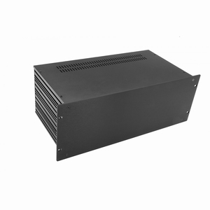 MODU Slimline 1SL04230N, 4U/19" zwart front, 435x237x167mm