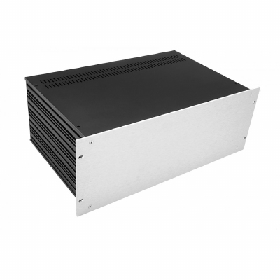 MODU Slimline 1SL04280B, 4U/19" zilver front, 435x287x167mm