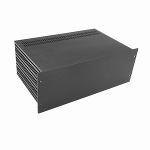 MODU Slimline 1SL04280N, 4U/19" black front, 435x287x167mm