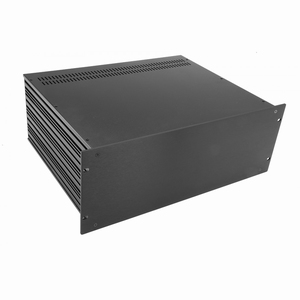 MODU Slimline 1SL04350N, 4U/19" Schwartzes Front, 435x357x16