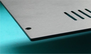 MODU Slimline series alu top cover, brushed/oxidized, 350mm