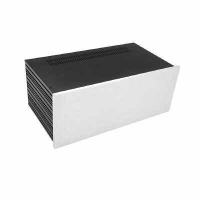 MODU Slimline 1NSL04230B, 10mm silver front, 435x243x167mm
