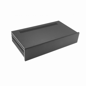 MODU Slimline 1NSLA02230N, 10mm zwart front, 435x243x84mm